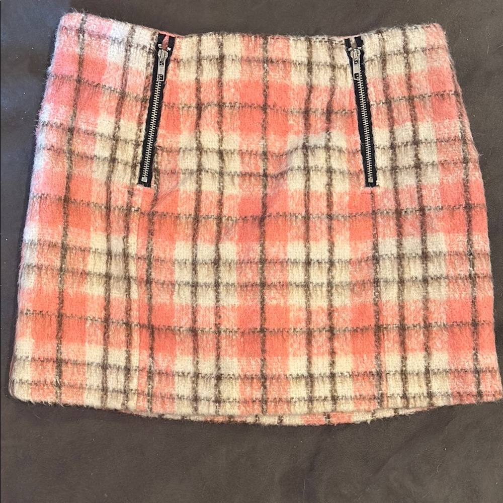 GLAMOROUS Pink and Cream plaid Skirt